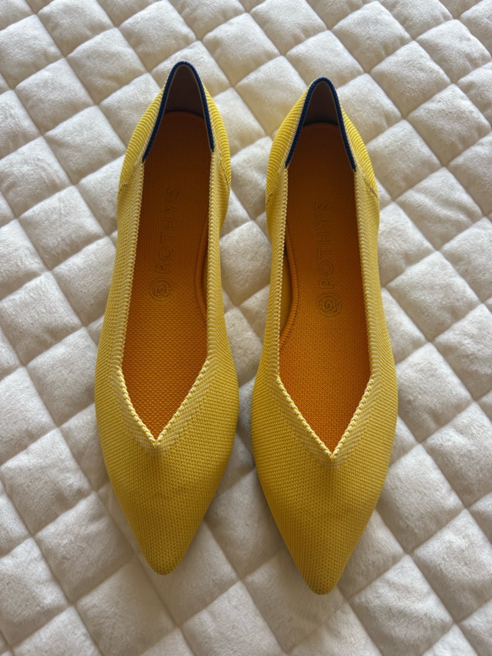 Rothy’s Yellow Point Knit Ballet Flats - Women's 11.5